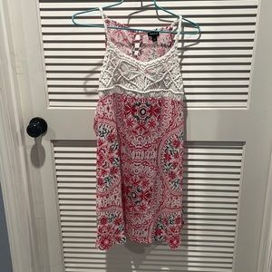 Torrid Knit Macrame High Neckline Tank Top Size 3x